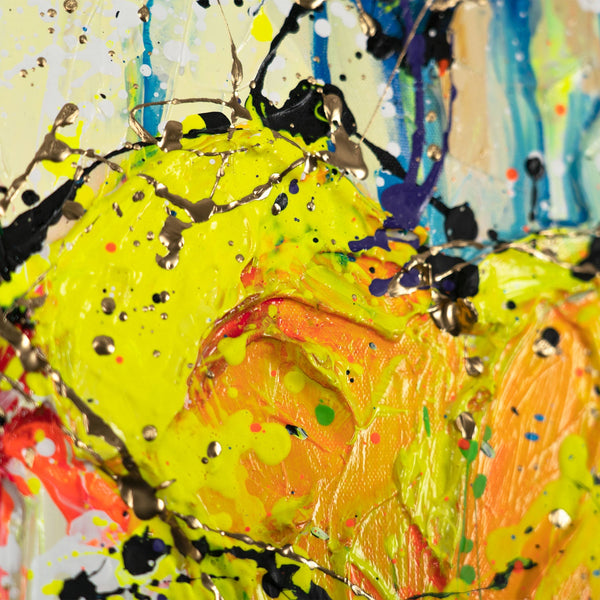 Handgemaltes Herzen modern art Pop Art "Palette der Liebe"