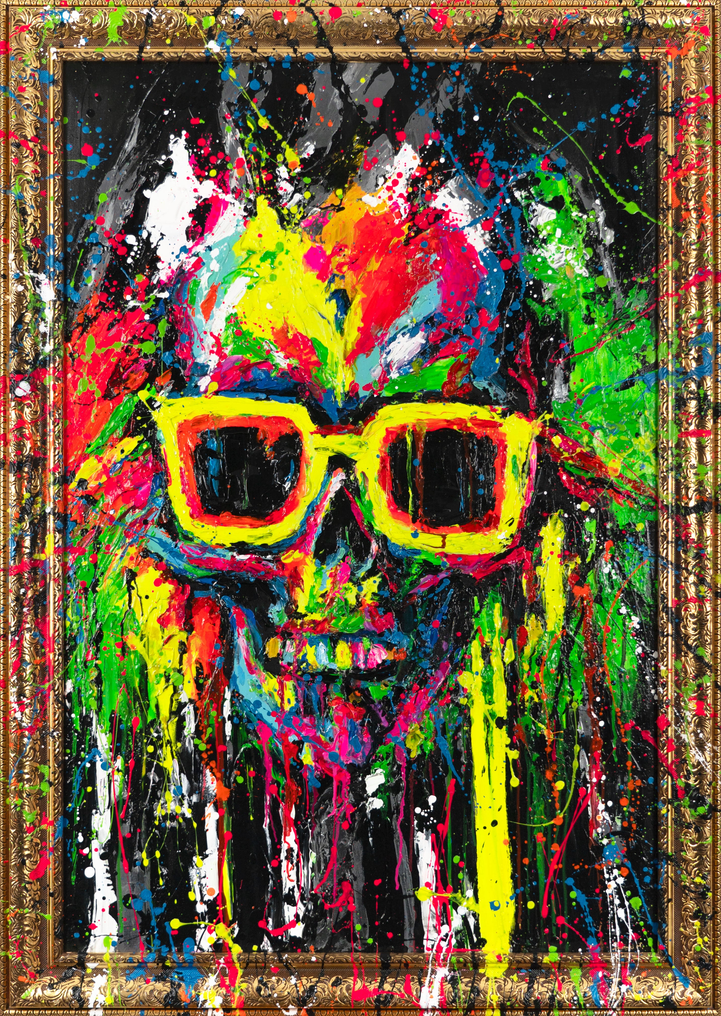 Abstraktes Ölgemälde Handgemalt – 60 X 120 Cm Leinwand, Gerahmt & Fertig Zum Aufhängen, Moderne Wanddekoration