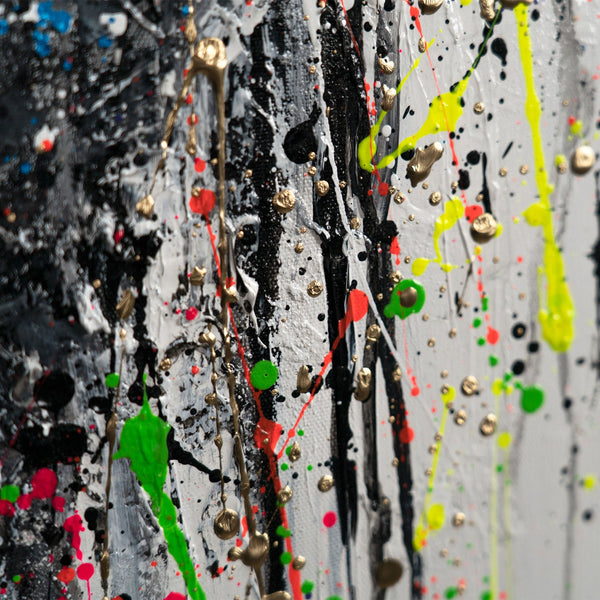 Moderne Abstrakte Gemälde mit Rahmen - Wand Kunst Dekor "Ätherisches Bild"