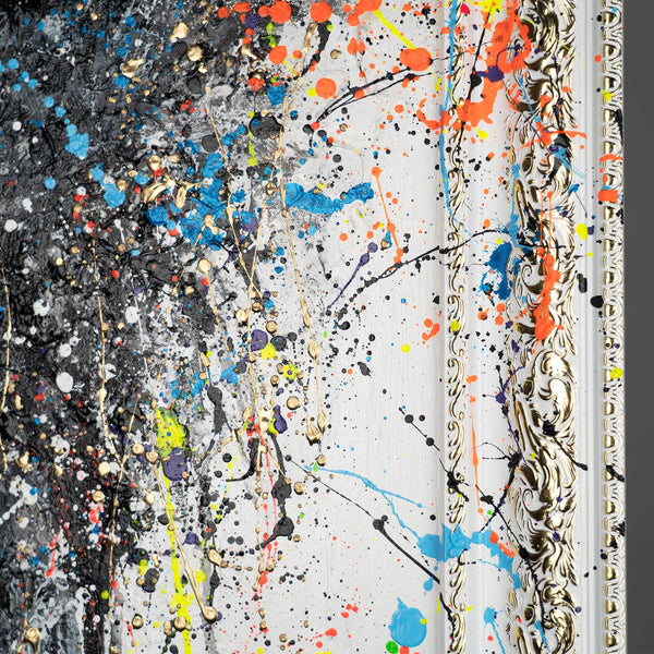 Moderne Abstrakte Gemälde mit Rahmen - Wand Kunst Dekor "Ätherisches Bild"