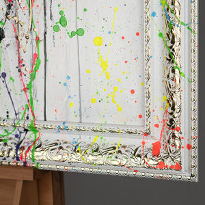 Moderne Abstrakte Gemälde mit Rahmen - Wand Kunst Dekor "Ätherisches Bild"