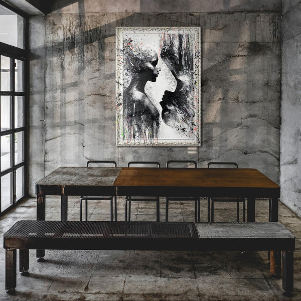 Modernes Gemälde Paar abstrakt
