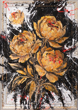 Acryl Leinwandbild Blumen