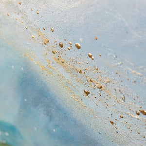 Hand-Painted Abstract Landscape „Gentle Light“ – Modern Nature Wall Art
