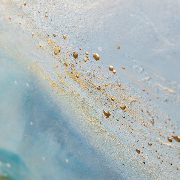 Hand-Painted Abstract Landscape „Gentle Light“ – Modern Nature Wall Art
