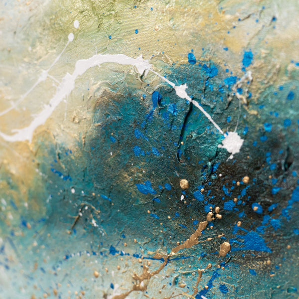 Hand-Painted Abstract Landscape „Gentle Light“ – Modern Nature Wall Art
