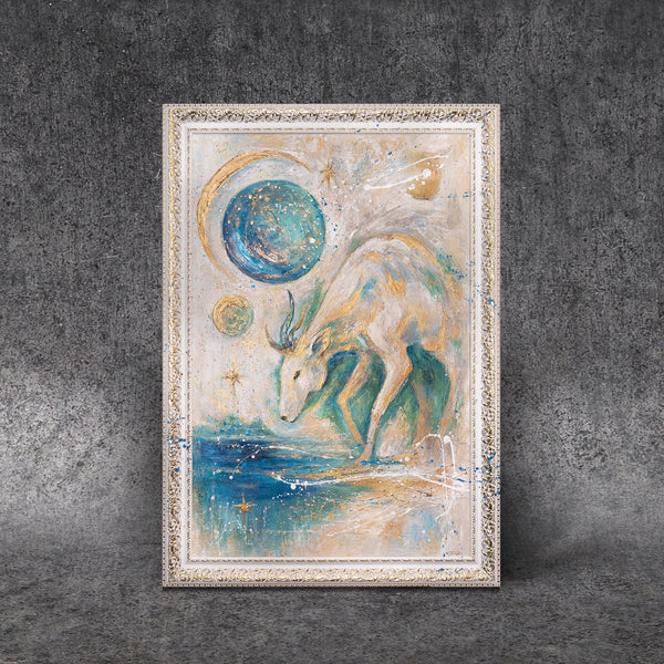 Modernes Wandbild mit abstraktem Pferdemotiv