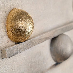 Balance Creates Power – handgemaltes Strukturbild fürs Büro mit 3D-Relief, 140 × 70 cm