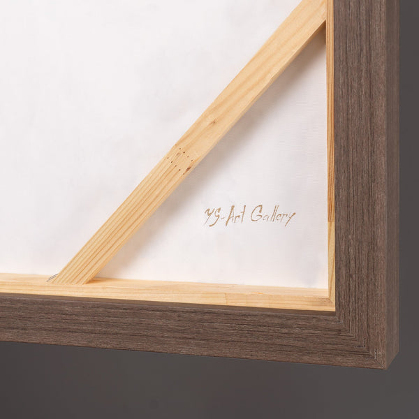 Vision Builds Bridges – handgemaltes 3D Wandbild fürs Büro mit echtem Relief, 140 × 70 cm