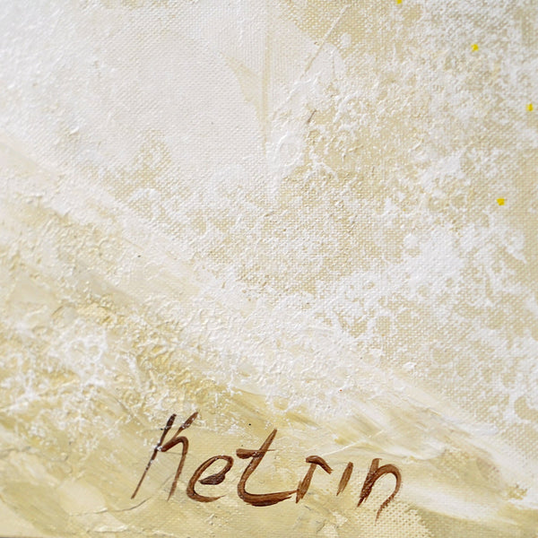 Signatur des Künstlers auf Leinwand