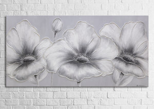 acrylbilder blumen modern