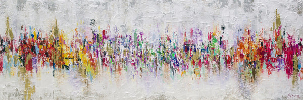Acrylic Painting "Abstraktion II" – Hand-Painted Modern Wall Art on Canvas