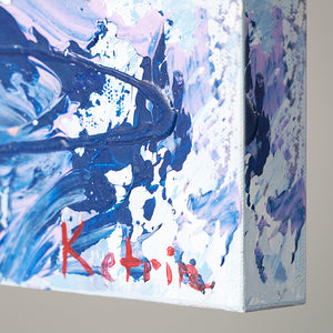 Moderne malerei in acryl "Freiflug"