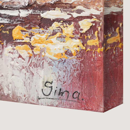 Abstrakte bilder auf leinwand mit Rahmen 150x50cm "Morgen’s in Megapolis"