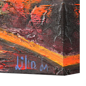 Gemälde Landschaft "Brandenburger Tor" mit Rahmen Moderne Kunst