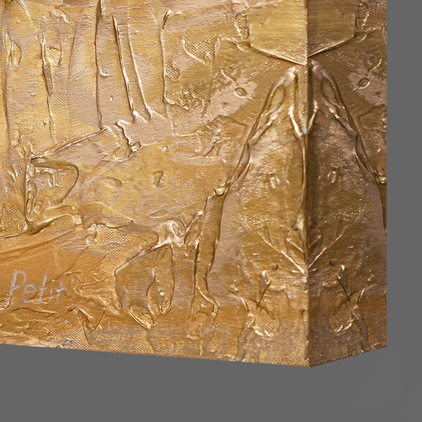 Acrylbilder Abstrakt mit Goldakzenten – Modernes Leinwandbild