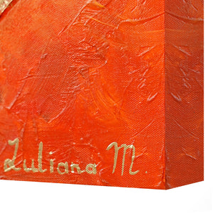 Acrylgemälde auf leinwand, gemälde mit rahmen "Heller Garten"