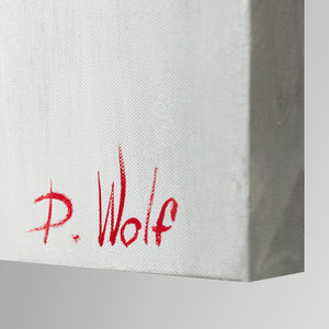 Abstrakte Moderne Malerei "Bunter Wald" 100x50 cm