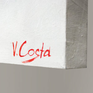 Acrylic abstract landscape painting "Berlin"