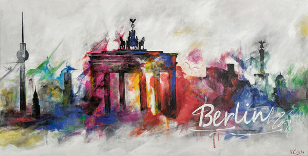 Handgemaltes Leinwandbild modern