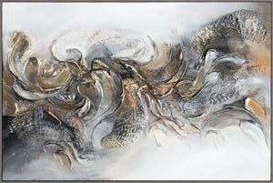 Acrylbild mit Rahmen handgemalte "Melodie II“
