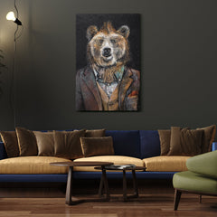 Handgemalte bilder tiere "Stärke" 120x80cm