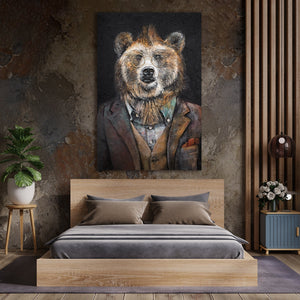 Handgemalte bilder tiere "Stärke" 120x80cm