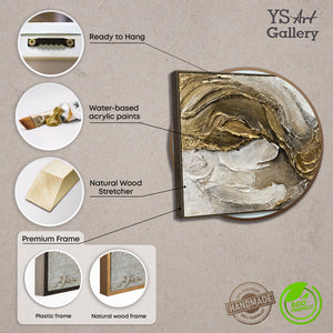 Gerahmtes Landschaftsgemälde, bereit zum Aufhängen