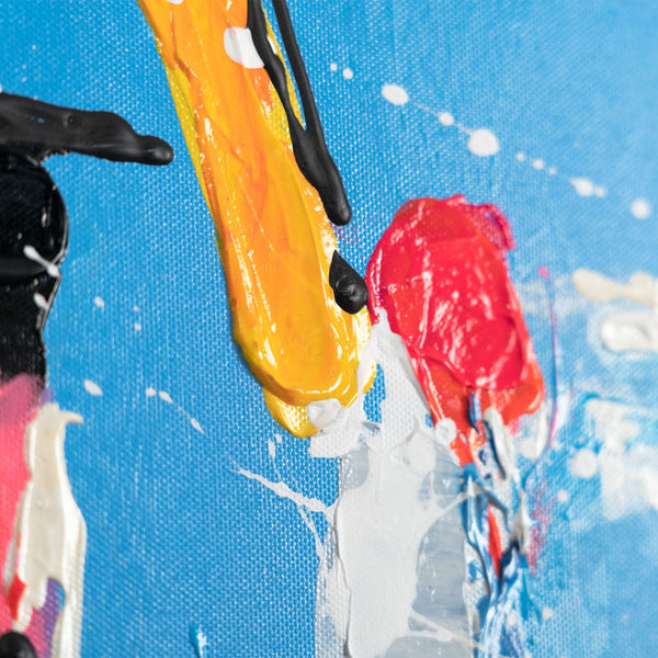Brushstroke detail showing bold expressive layers