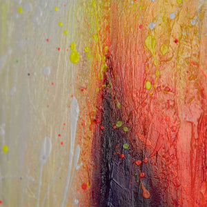 Abstrakte Figur Acrylmalerei Handgemalt Relief Kunst