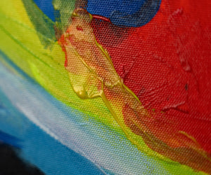 Acrylmalerei Abstrakt Gesicht Modern Struktur