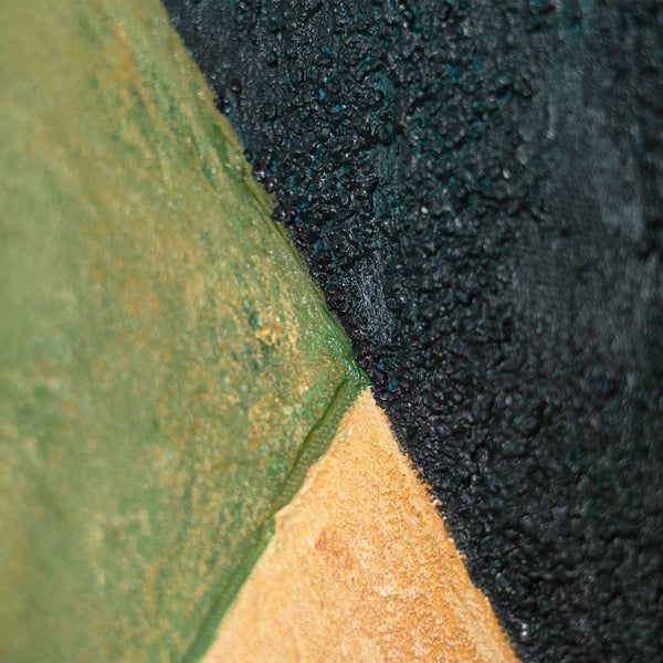 Acrylmalerei Strukturdetail grün beige modern