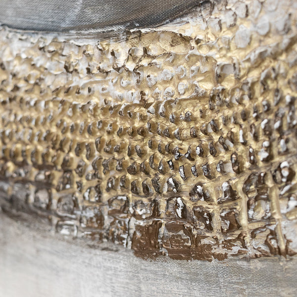 Acrylstruktur Chamäleon Beige Grau Oberfläche Relief