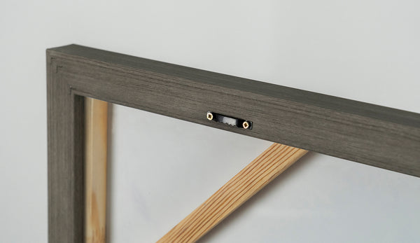 Wohnzimmer acrylbilder mit Rahmen, abstrakt modern "Anmut II"