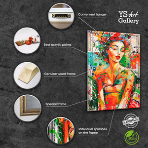 Leinwandstruktur und Materialinfo