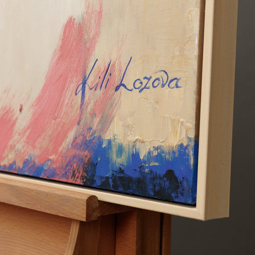 Künstlerische Signatur Acrylmalerei handgemaltes Porträt