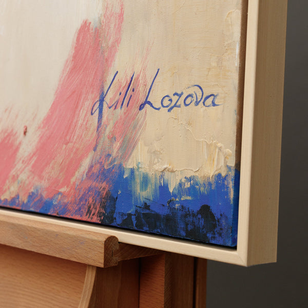 Künstlerische Signatur Acrylmalerei handgemaltes Porträt