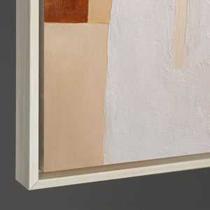 Kantenansicht Leinwandstruktur warm modern
