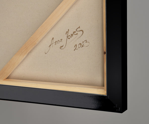 Modernes Acrylbild Struktur Orange Gold Wandbild