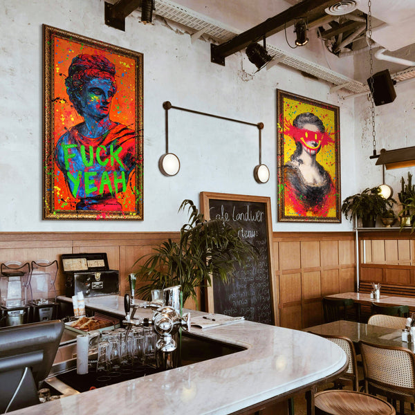 Pop Art Leinwandbild Im Interior