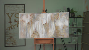 Modern art acrylic painting with frame "Philosophy"