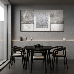 Handmade Abstract Acrylic Painting on Canvas 'Perfect Stability' with Frame