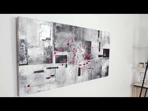 Handgemalte abstrakte kunst bilder "Courage"