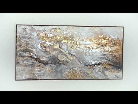 Handgemalte bilder auf leinwand im Rahmen "Glühen"