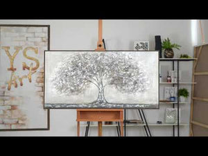 Abstract wall painting with frame "The tree of Life"