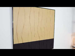 Gerahmtes leinwandbild absctract "Samt" 100x100cm
