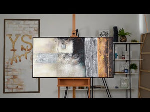 Abstract acrylic painting on canvas in frame "Success"