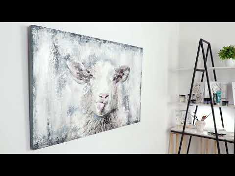 Video zum Kunst Gemälde Glückliches Schaf