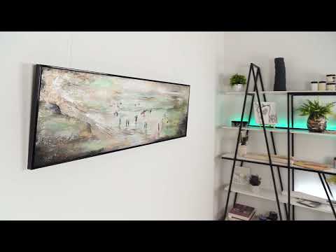 wohnzimmer acrylbilder abstrakt modern