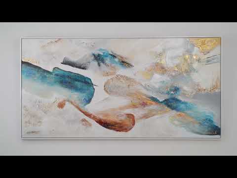 Abstrakte Kunst Acryl auf Leinwand "Smaragd"